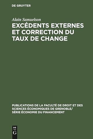 Excédents externes et correction du taux de chan – Analyse des motivations et des effets de la réévaluation allemande de mars 1961