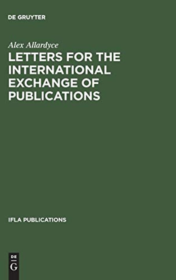 Letters for the international exchange of publications
