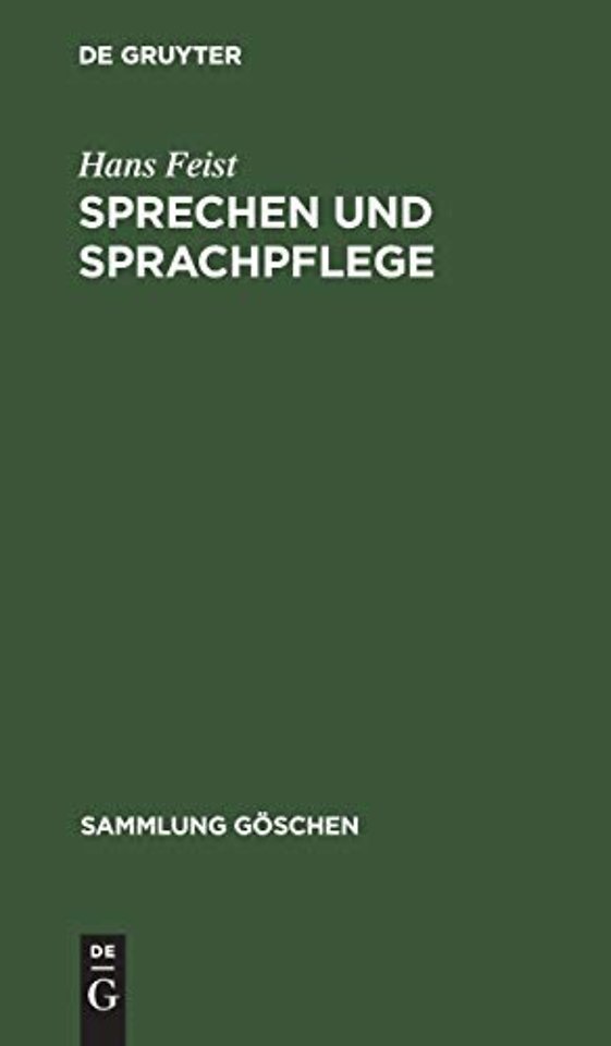 Sprechen und Sprachpflege – (Die Kunst des Sprechens)