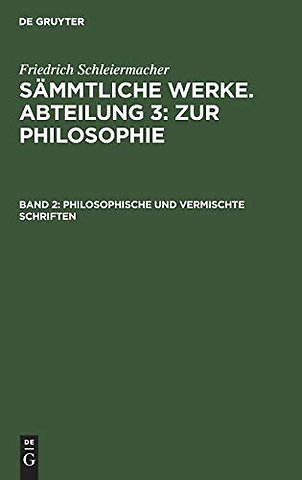 Philosophische und vermischte Schriften