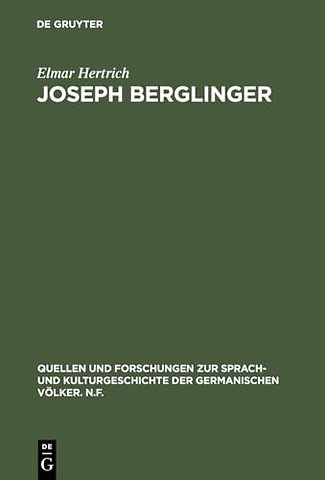 Joseph Berglinger – Eine Studie zu Wackenroders Musiker–Dichtung