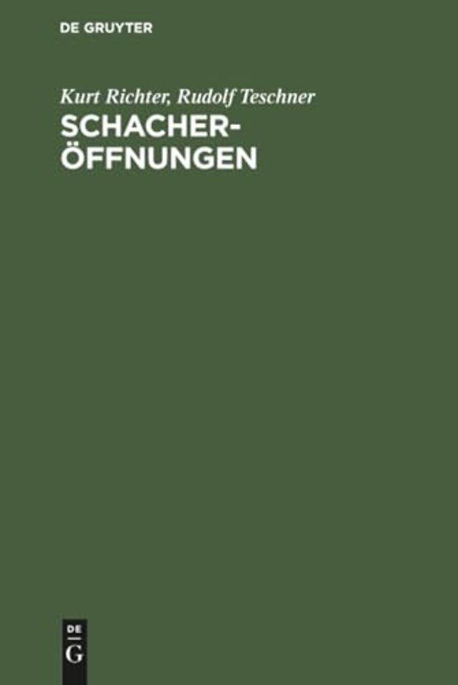 Schacheröffnungen – Der kleine Bilguer