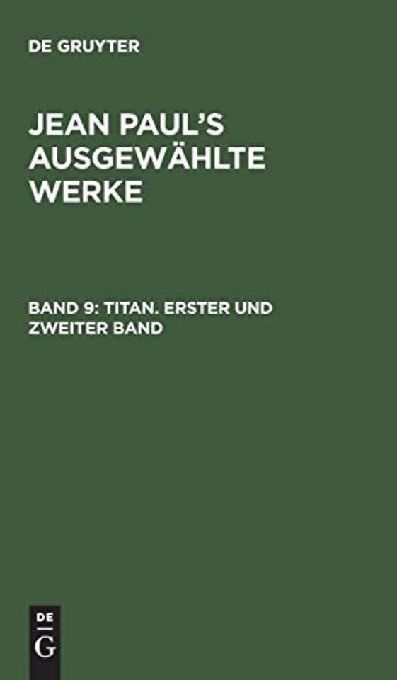 Titan. Erster und zweiter Band
