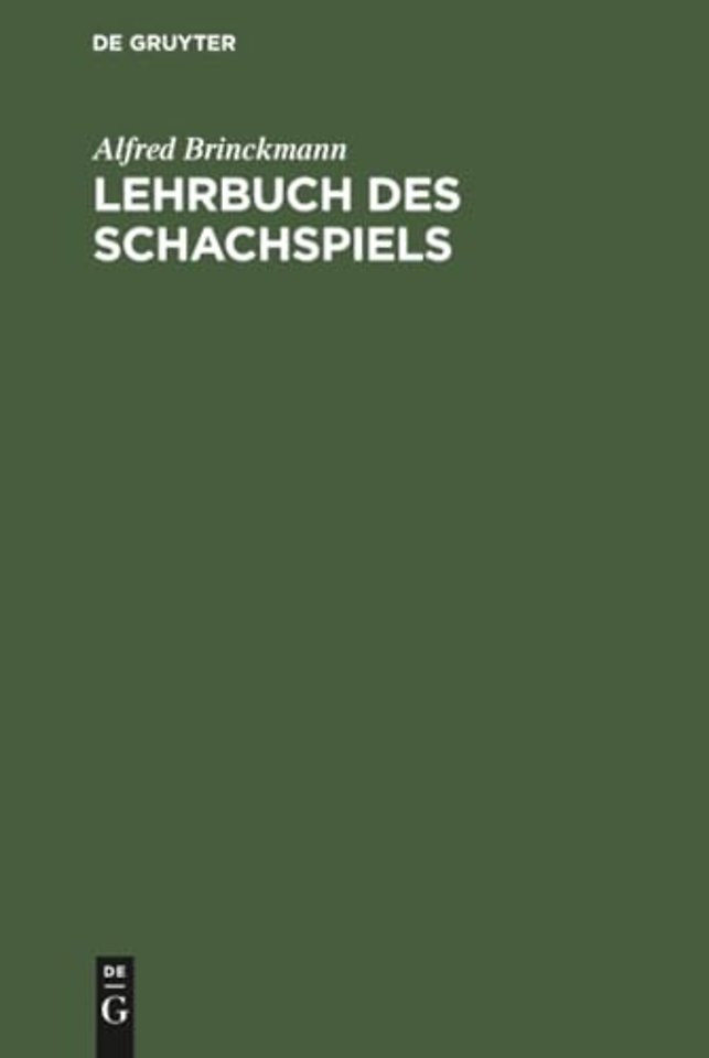 Lehrbuch des Schachspiels