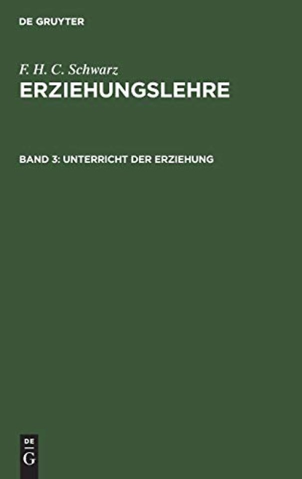 Unterricht der Erziehung
