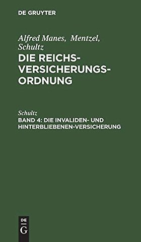 Die Invaliden– und Hinterbliebenen–Versicherung