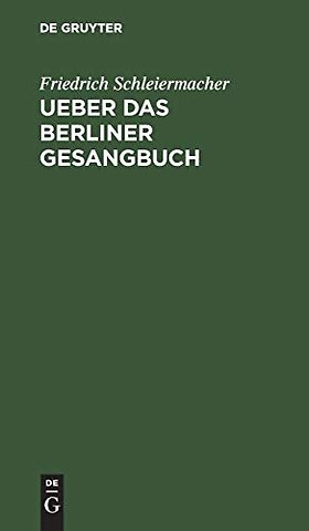 Ueber das Berliner Gesangbuch – Ein Schreiben an Bischof Dr. Ritsch in Stettin