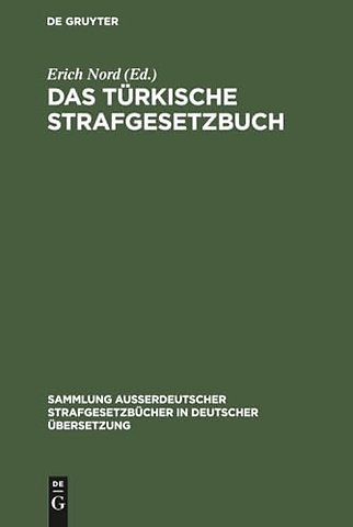 Das Turkische Strafgesetzbuch