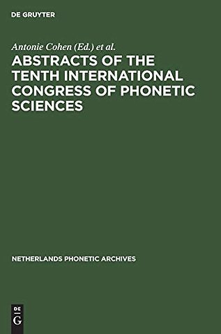 Abstracts of the Tenth International Congress of – Utrecht, 1–6 August, 1983