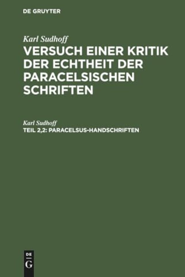 Paracelsus–Handschriften
