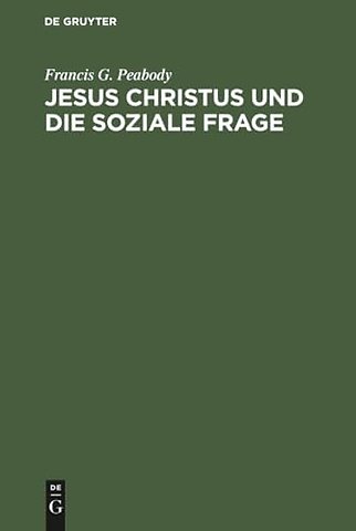 Jesus Christus Und Die Soziale Frage