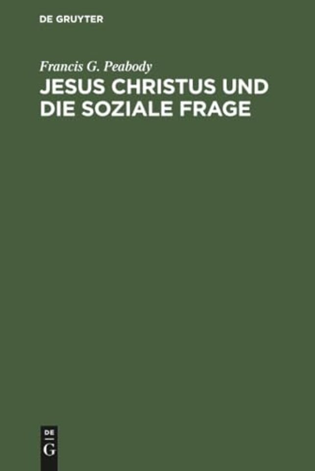 Jesus Christus Und Die Soziale Frage