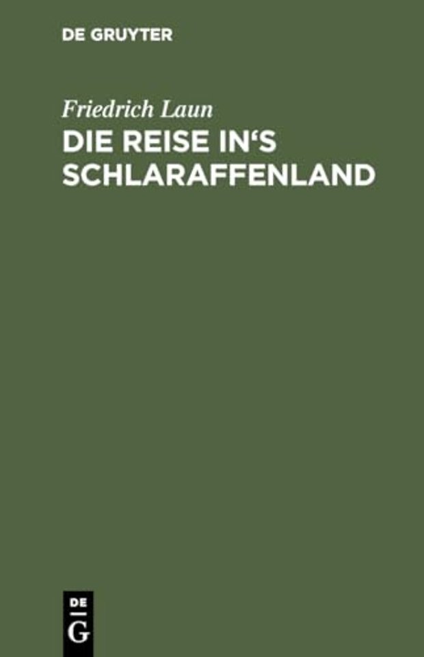 Die Reise in`s Schlaraffenland – Fastnachtsmährchen