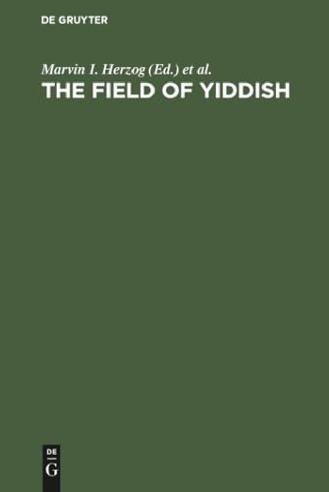 The field of yiddish – Studies in language, folklore, and literature. Third Collection