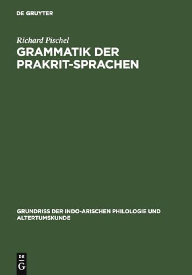 Grammatik der Prakrit–Sprachen