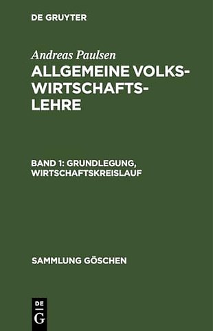 Grundlegung, Wirtschaftskreislauf