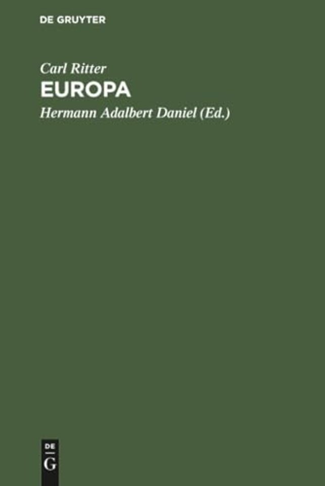Europa – Vorlesungen an der Universität zu Berlin