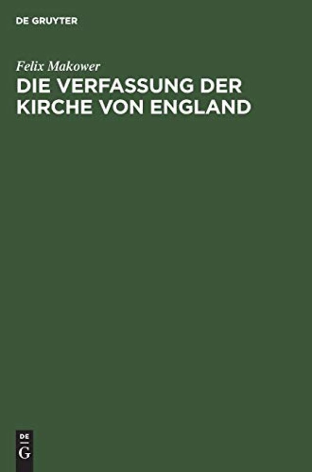 Die Verfassung der Kirche von England
