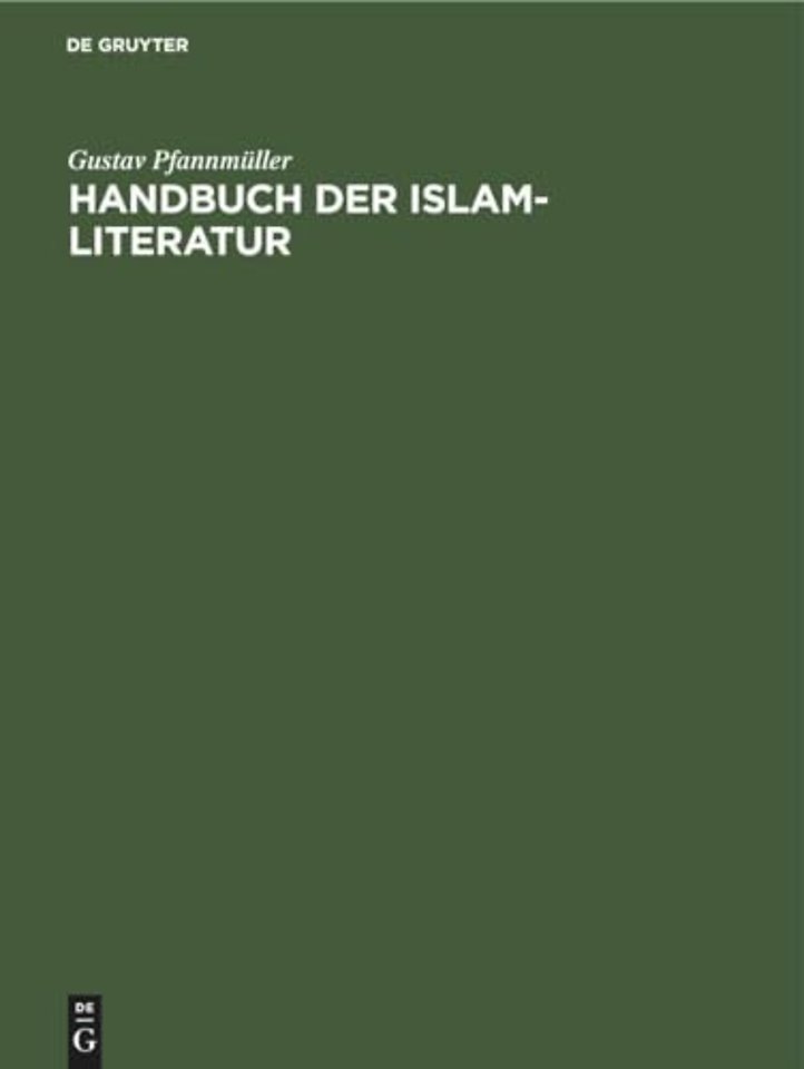 Handbuch der Islam-Literatur