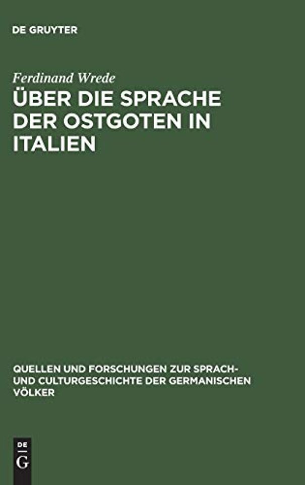 Über die Sprache der Ostgoten in Italien