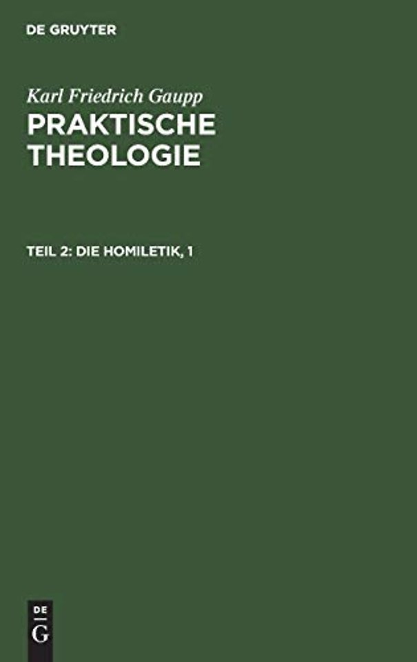 Die Homiletik, 1