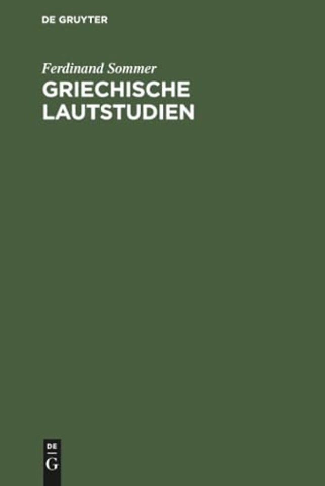 Griechische Lautstudien