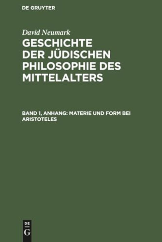 Materie und Form bei Aristoteles