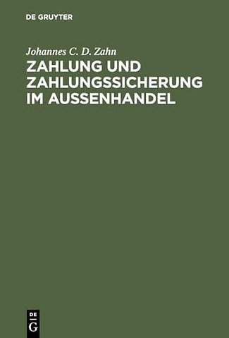 Zahlung und Zahlungssicherung im Aussenhandel