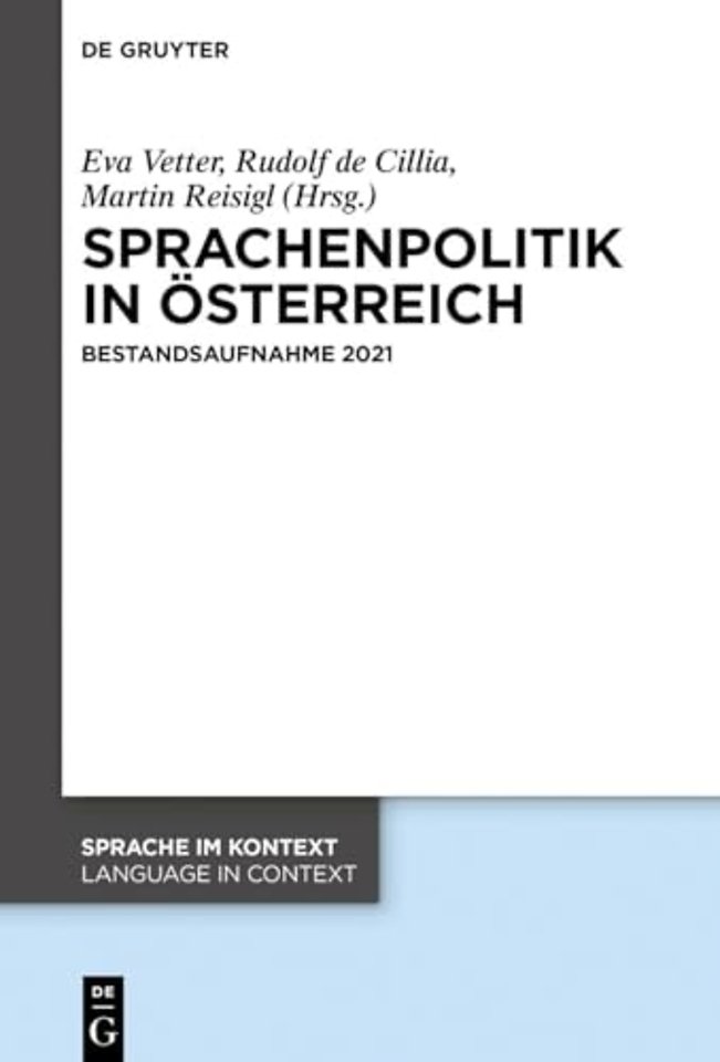 Sprachenpolitik in Österreich – Bestandsaufnahme 2021