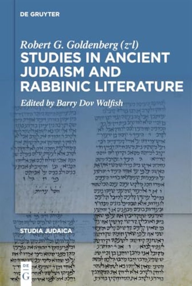 Studies in Ancient Judaism and Rabbinic Literature