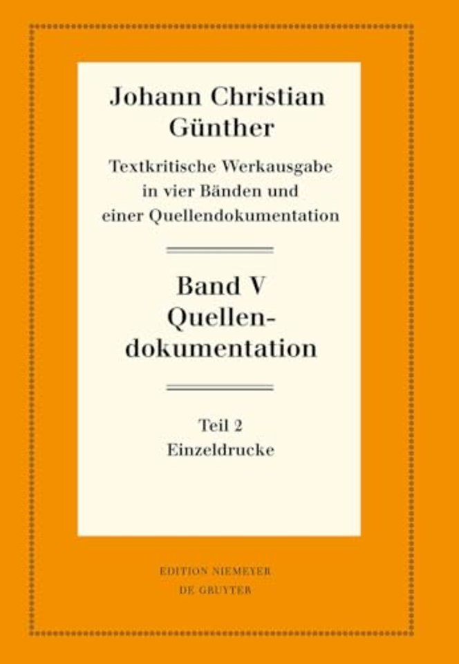 Quellendokumentation – Teil 2: Einzeldrucke