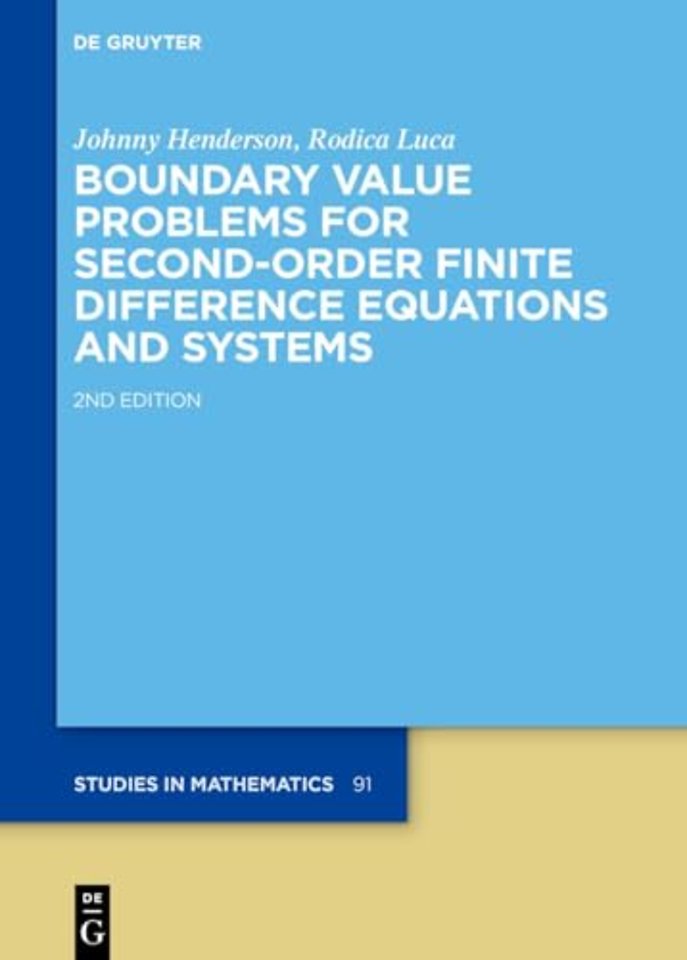 Boundary Value Problems for Second–Order Finite Difference Equations and Systems