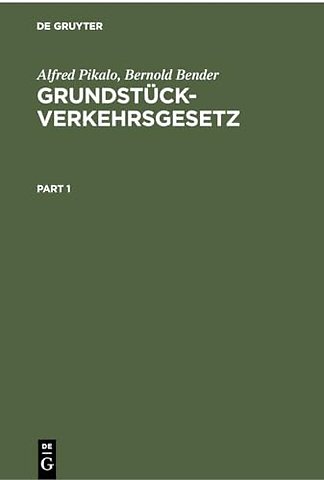 Grundstückverkehrsgesetz – Kommentar