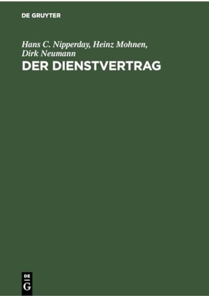 Der Dienstvertrag