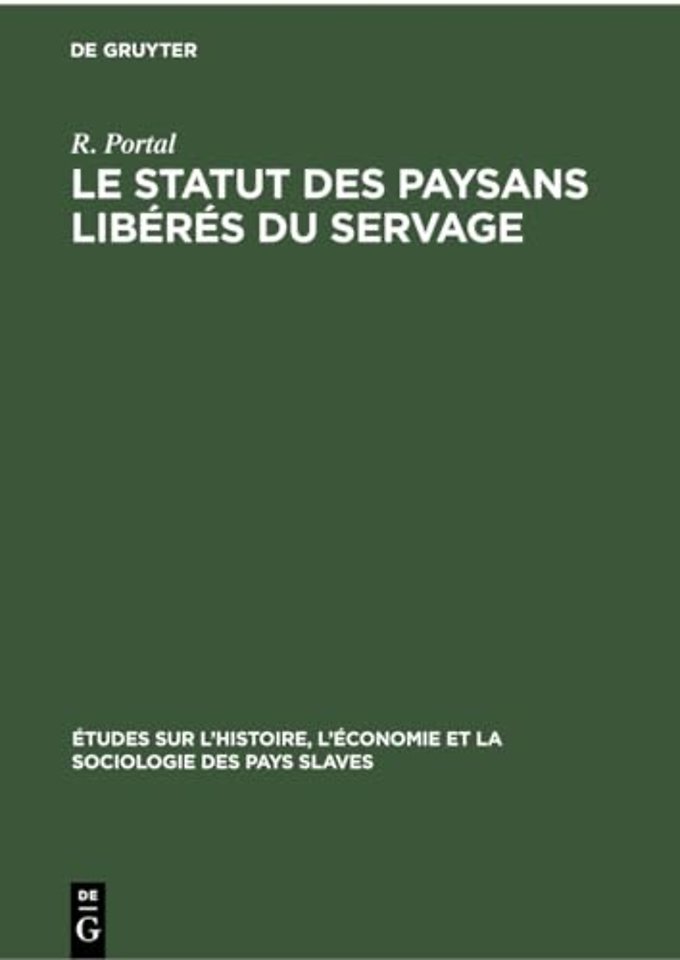 Le Statut Des Paysans Liberes Du Servage