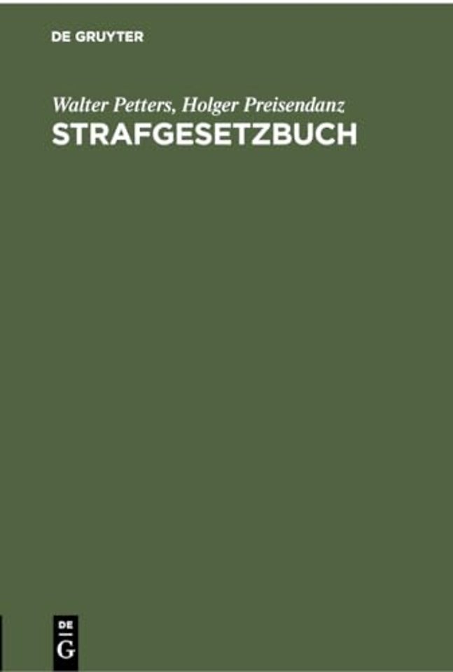 Strafgesetzbuch