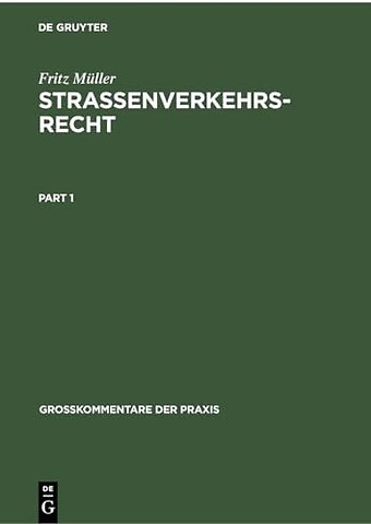 Straβenverkehrsrecht