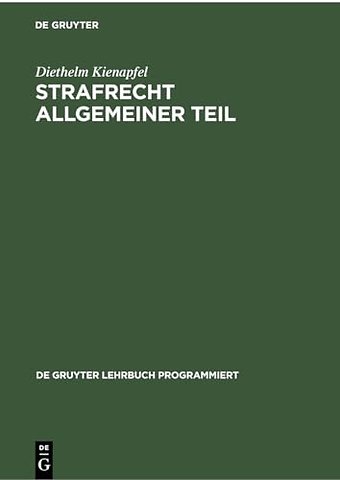Strafrecht Allgemeiner Teil