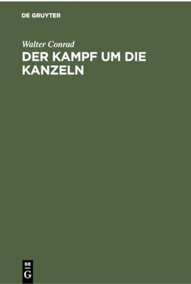 Der Kampf Um Die Kanzeln
