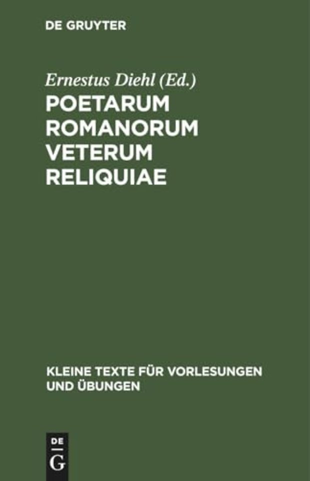 Poetarum Romanorum Veterum Reliquiae