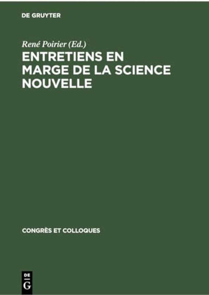 Entretiens en marge de La science nouvelle