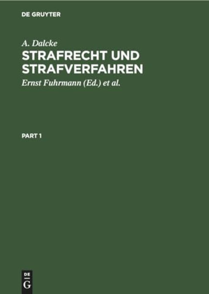 Strafrecht und Strafverfahren