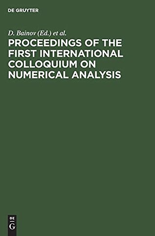 Proceedings of the First International Colloquiu – Plovdiv, Bulgaria, 13–17 August 1992