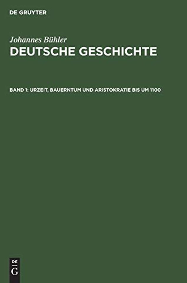 Urzeit, Bauerntum und Aristokratie bis um 1100