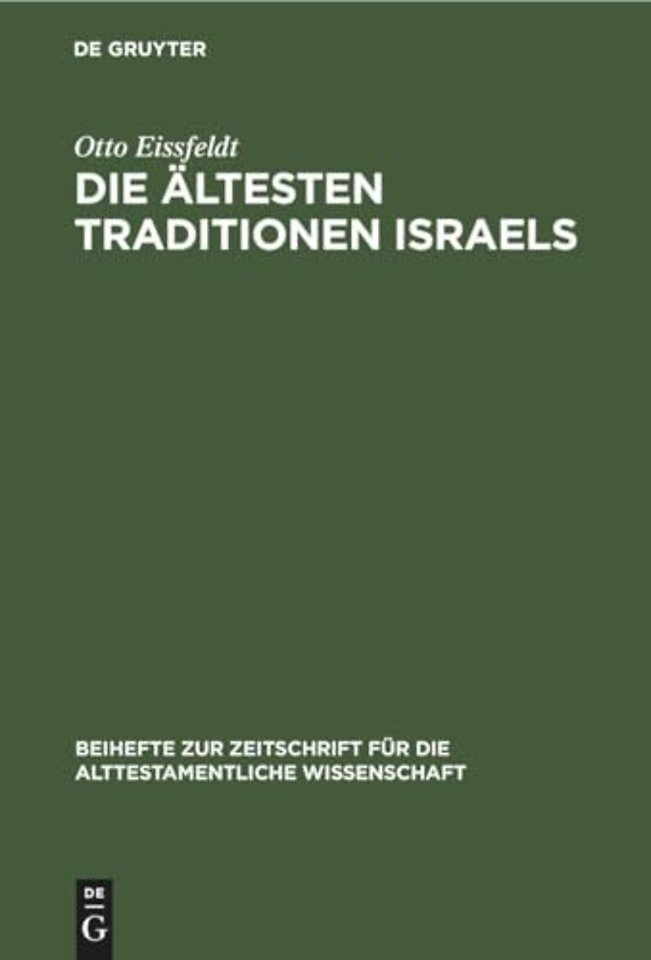 Die Ältesten Traditionen Israels – Ein Kritischer Bericht über C. A. Simpson`s The Early Traditions of Israel