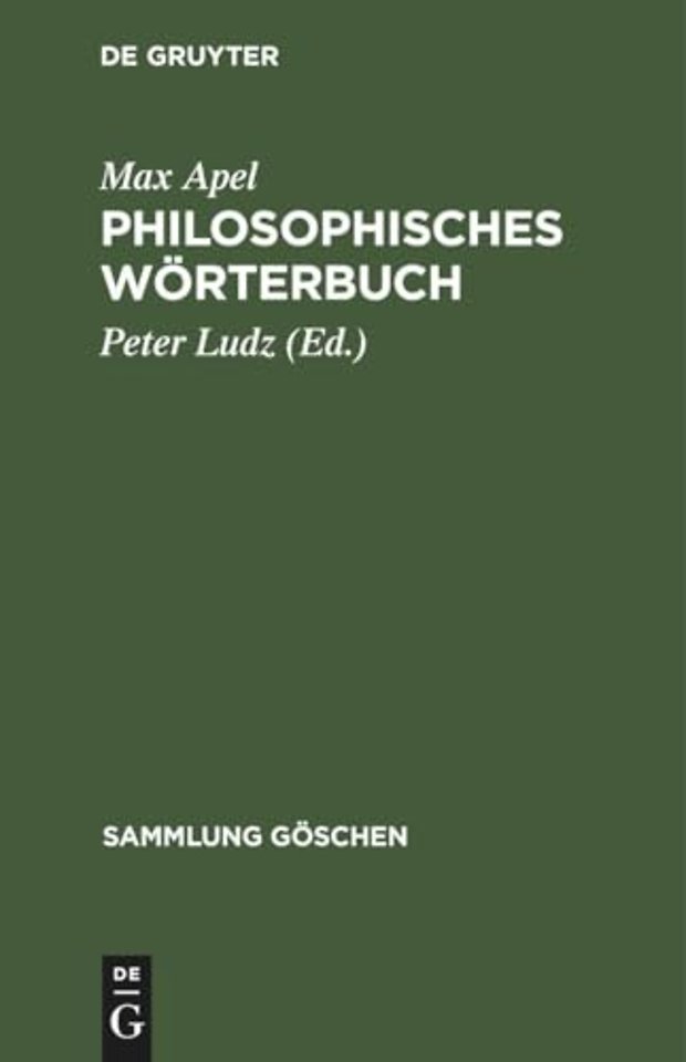Philosophisches Worterbuch