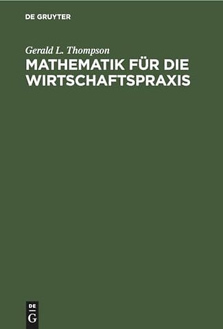Mathematik Fur Die Wirtschaftspraxis