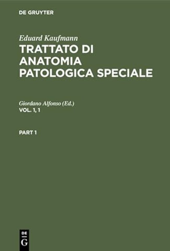 Trattato di anatomia patologica speciale. Vol. 1, 1