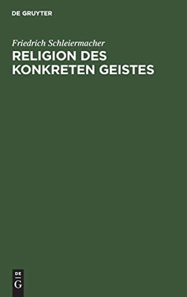 Religion Des Konkreten Geistes
