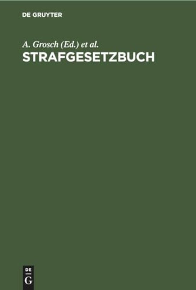 Strafgesetzbuch